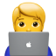 Benutzer mit Laptop
